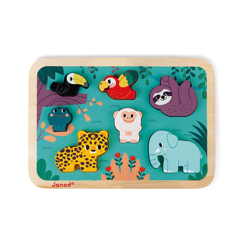 Janod WWF Jungle Chunky Puzzle - a great toy and puzzle for age 18 months plus. 