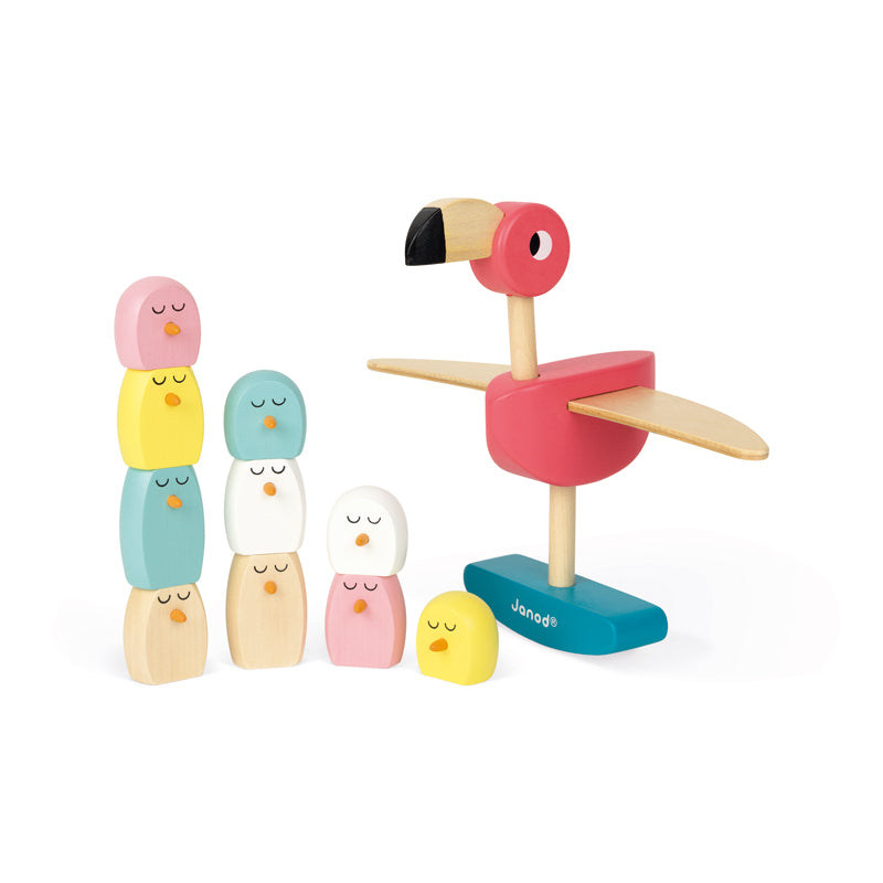 Janod Zigolos Balancing Game Flamingo - Say It Baby 