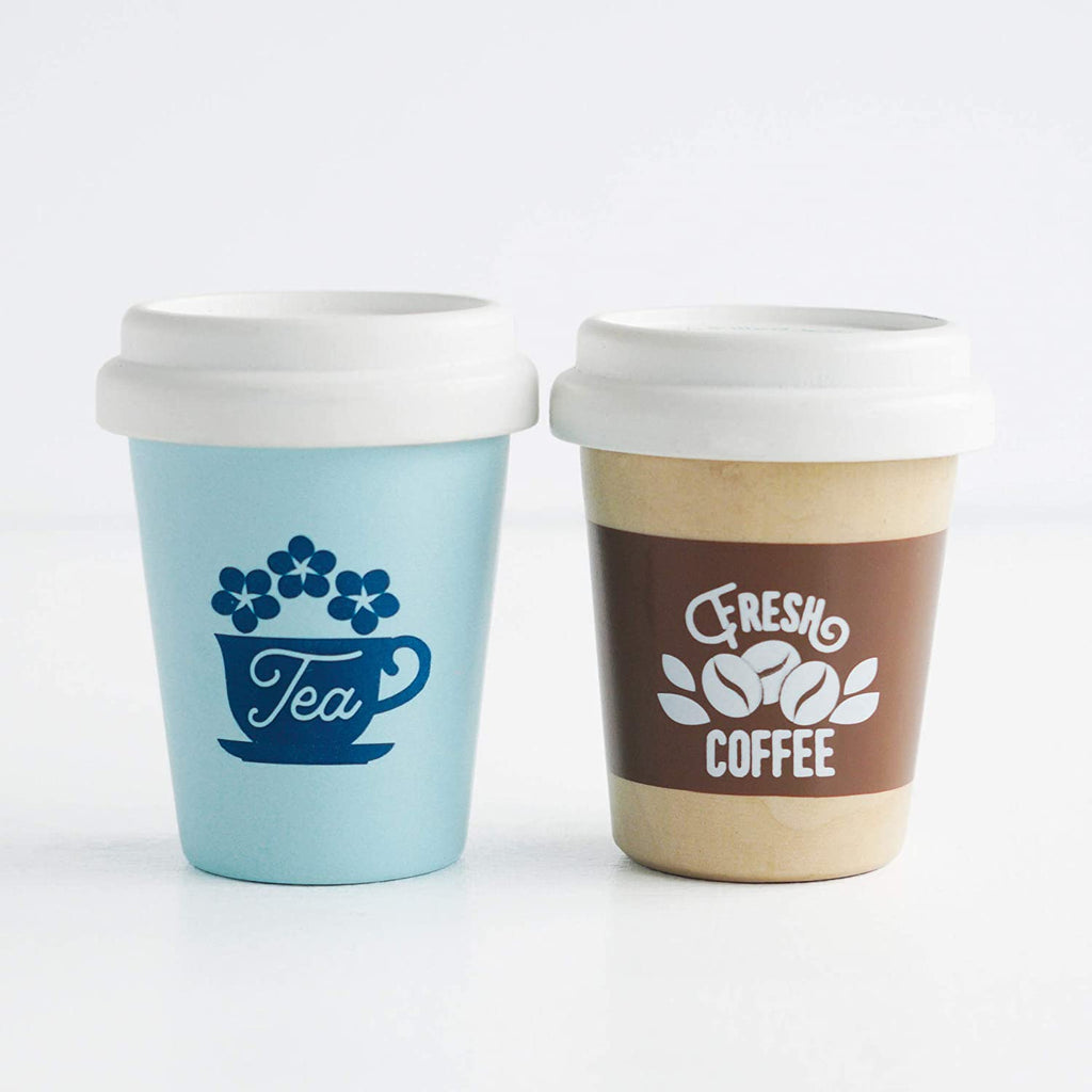 Le Toy Van Coffee & Tea On The Go Cups - great imaginative play gift for kids aged 3 and up