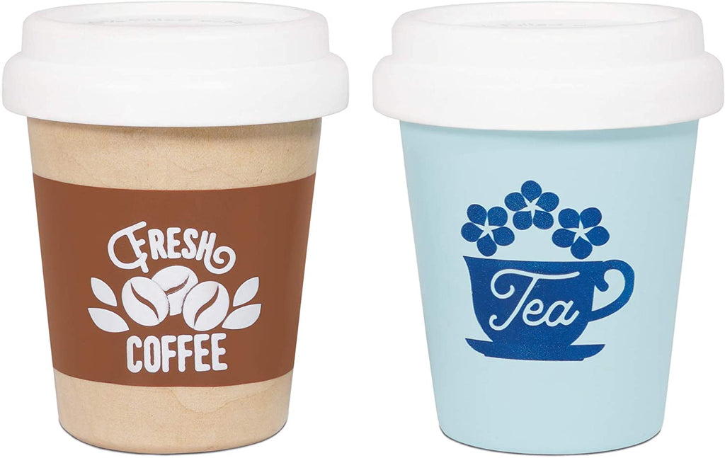 Le Toy Van Coffee & Tea On The Go Cups - Grab a quick tea or coffee on the go with these fun imaginary play eco cups!