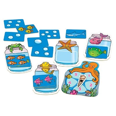 Orchard Toys Catch and Count Game - 1, 2, 3, 4, 5...can you catch a fish alive?
