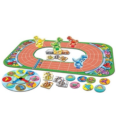 Orchard Toys Dinosaur Race Board Game. Designed for children aged 3-6 and for 2-4 players. 