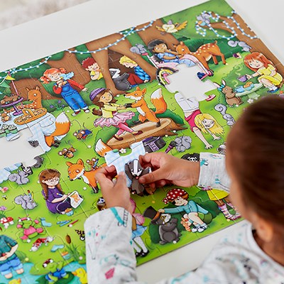 Orchard Toys Woodland Party Jigsaw Puzzle. Children will have fun piecing together this fairytale party and spotting all the different characters and animals.