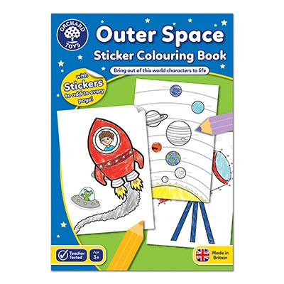 Discover space with this fantastic colouring book by Orchard Toys. 