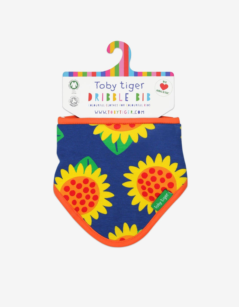 Toby Tiger Organic Sunflower Dribble Bib - Say It Baby 