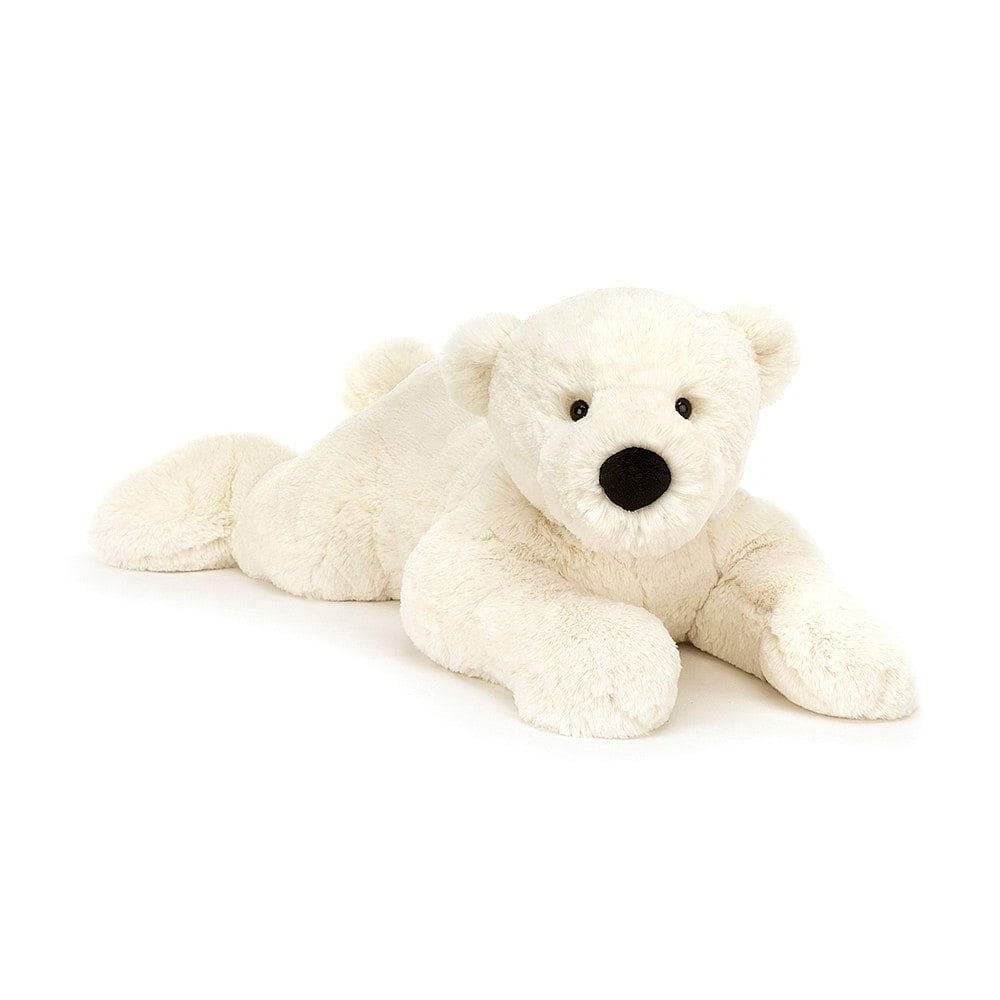 Jellycat Perry Polar Bear Lying - Say It Baby 
