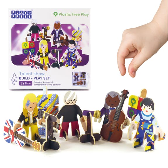 Talent Show Eco-Friendly Build and Play Set. Plastic Free Play. Say It Baby Gifts