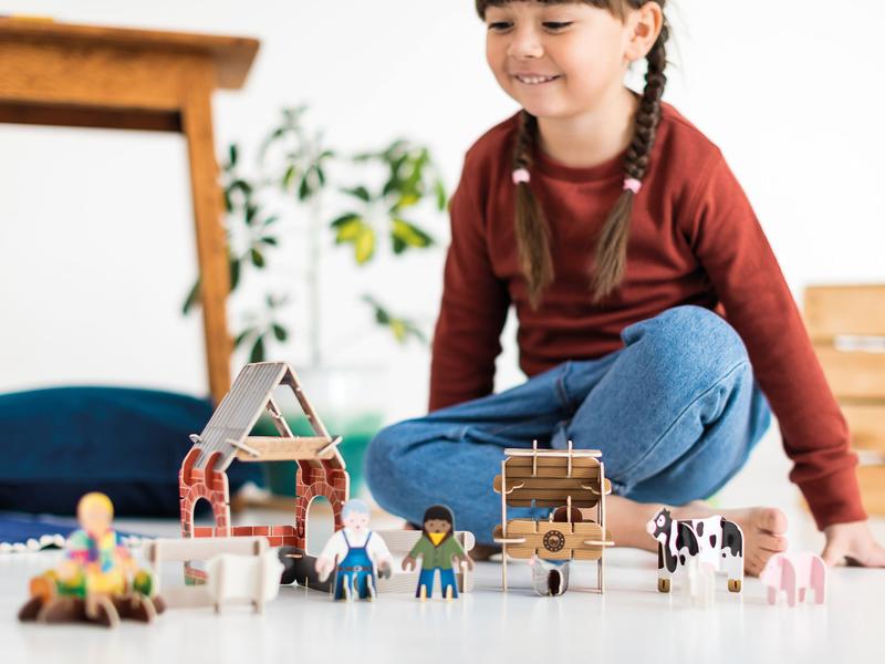 Fun on the farm with this brilliant Farmyard Eco-Friendly Build and Play Set by Playpress. Plastic Free Play. Eco Friendly Toy. Say It Baby Gifts