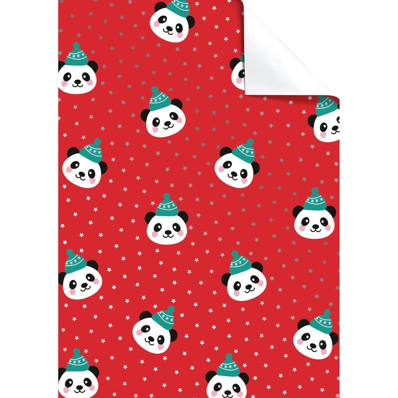Red Panda Gift Wrap Paper - Say It Baby 