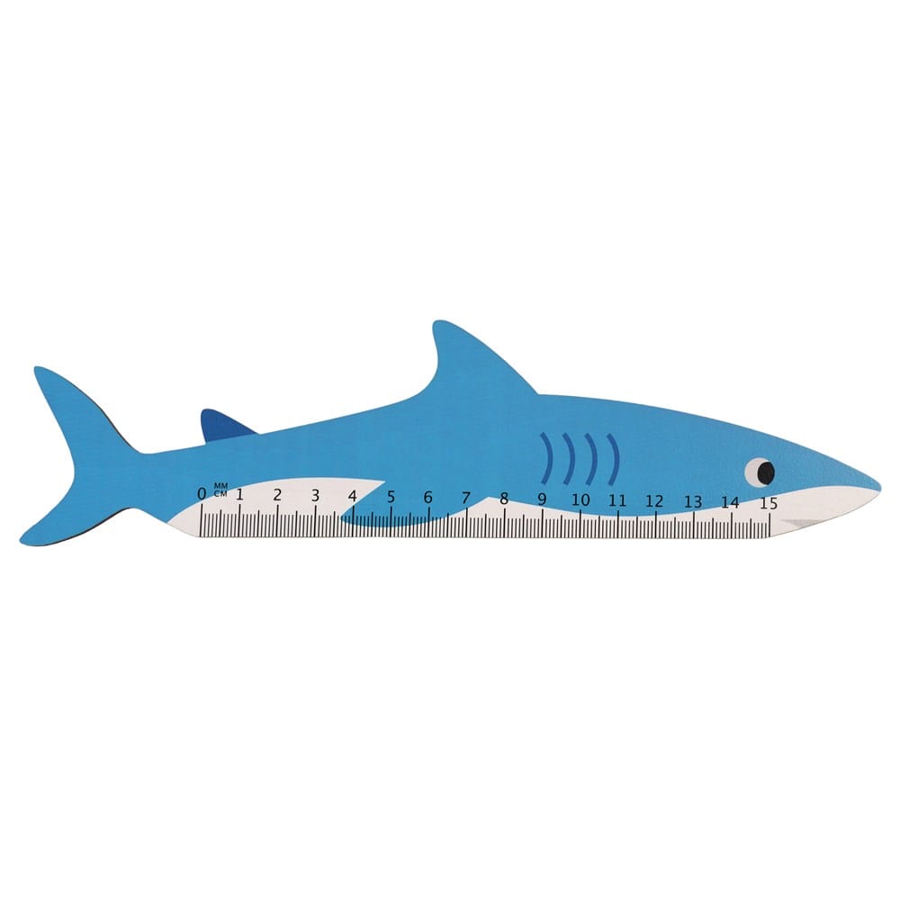 Shark Wooden Ruler by Rex London. 15cm