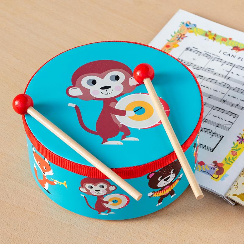 This Animal Band Drum by Rex London is a great way of introducing music to little ones! Say It Baby Gifts