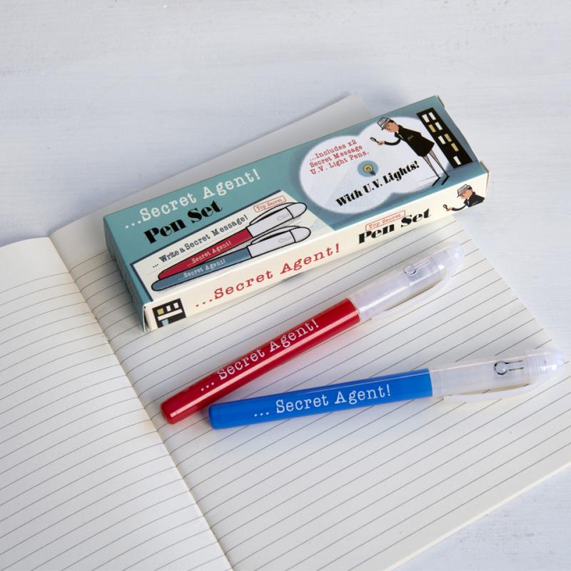 Rex London Set Of 2 Secret Agent Spy Pens. Secret agents get ready! Nobody will be able to intercept your secret message with this fab secret agent tool! Sold by Say It Baby Gifts