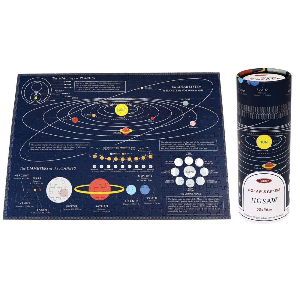 Rex London Space Age 300 Piece Puzzle In A Tube. Say It Baby Gifts