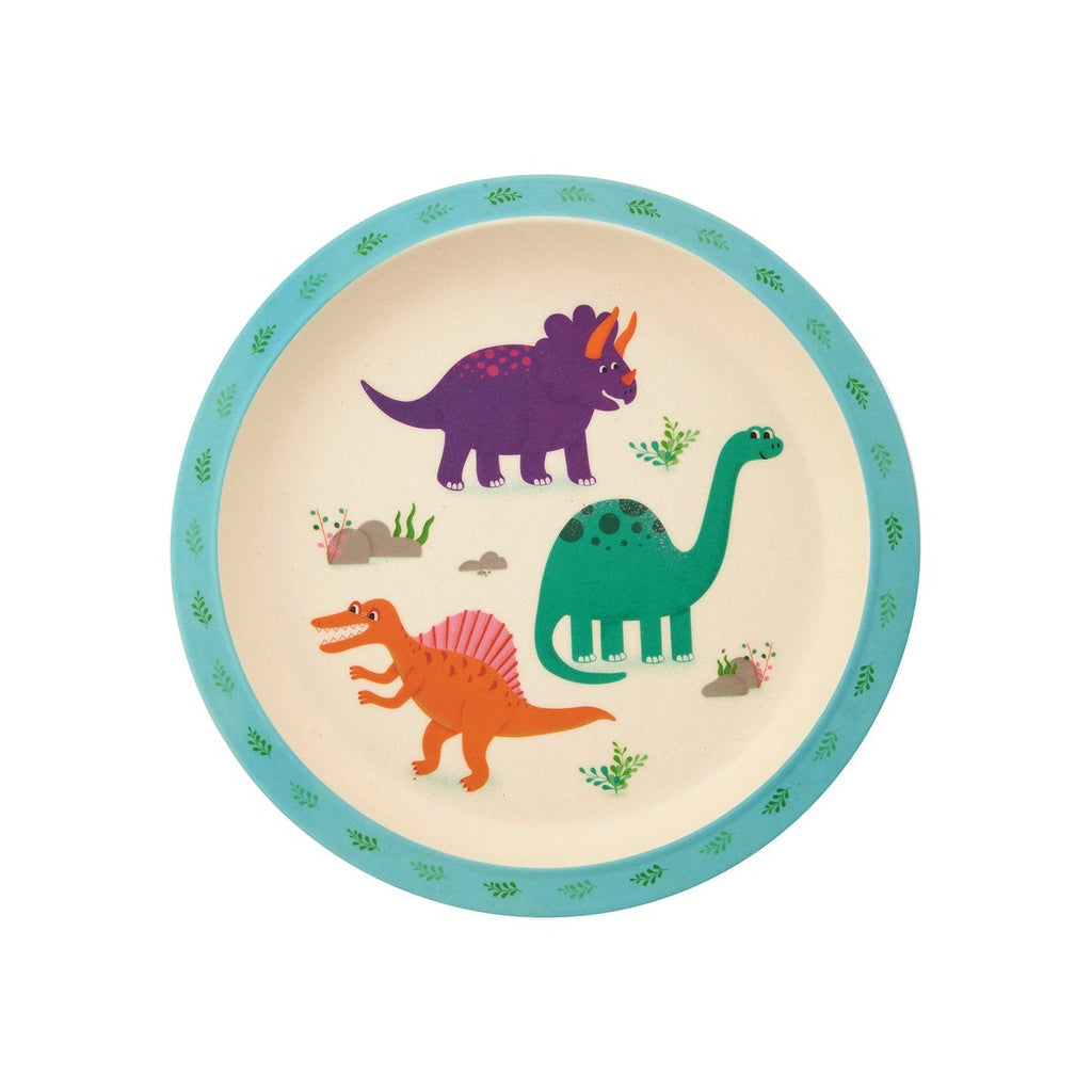Sass & Belle Roarsome Dinosaurs Bamboo Tableware Set - plate