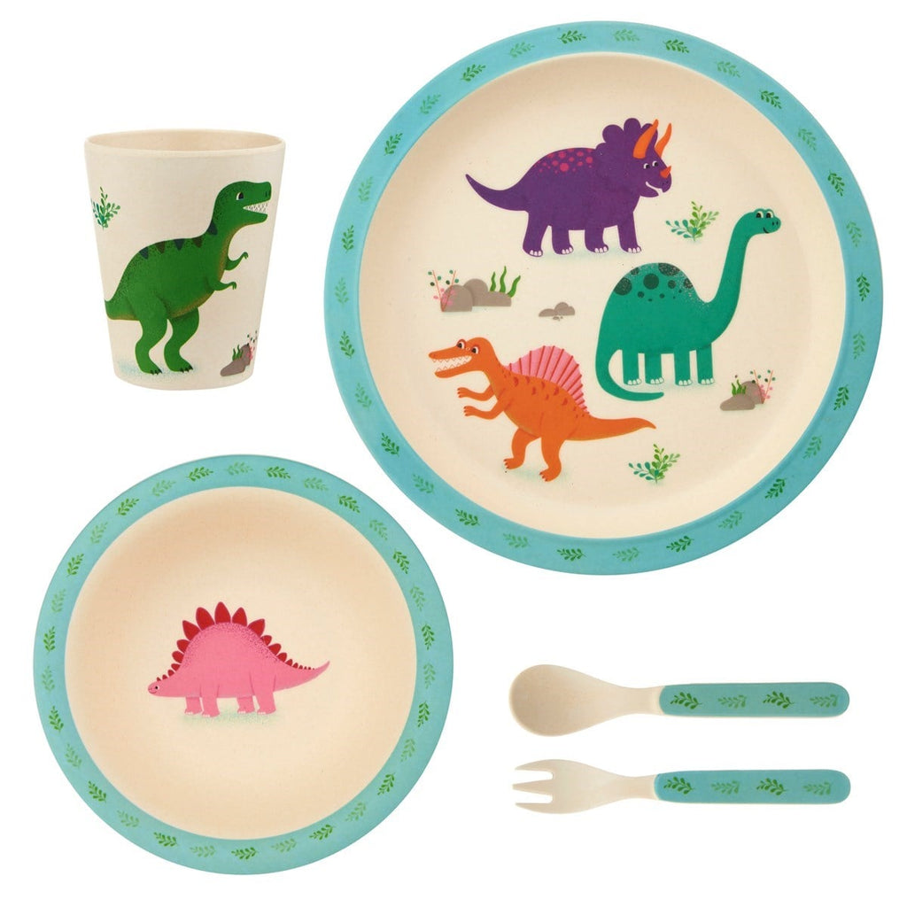 Sass & Belle Roarsome Dinosaurs Bamboo Tableware Set