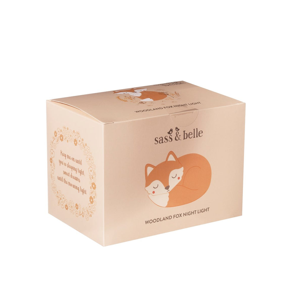 Sass & Belle Woodland Fox Night Light. Say It Baby Gifts