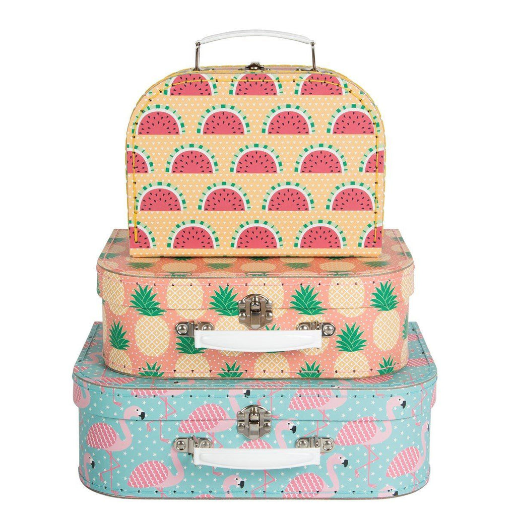 Sass & Belle Tropical Summer Suitcase Trio - Say It Baby 