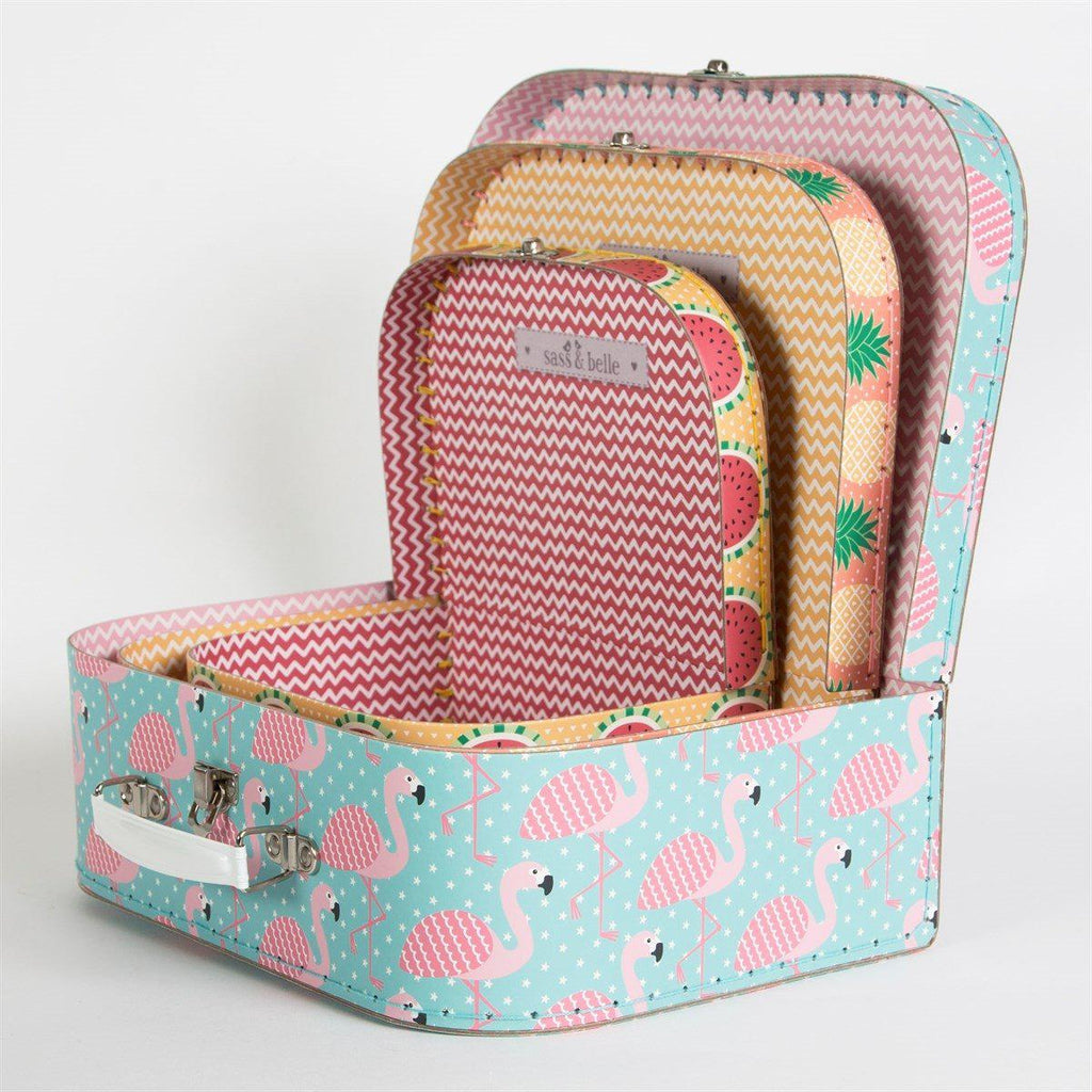 Sass & Belle Tropical Summer Suitcase Trio - Say It Baby 