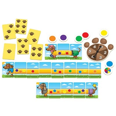 Silly Sausage Dogs is a fun-filled game for all the family! Build a spotty sausage dog and collect the most spots in this fab matching and counting game.