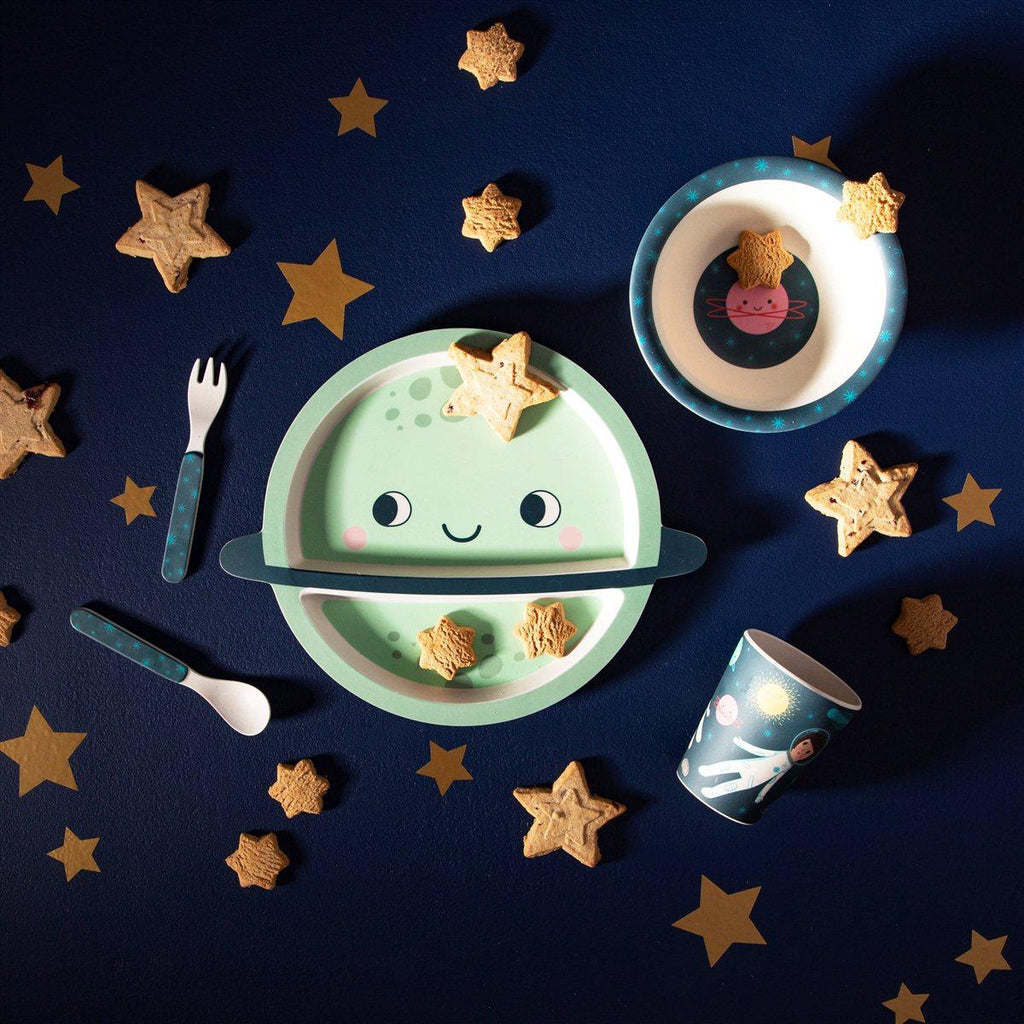 Sass & Belle Space Explorer Bamboo Tableware Set - Say It Baby 