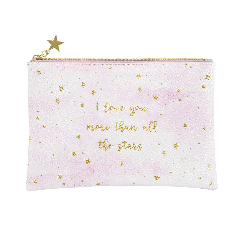 Sass & Belle Scattered Stars Love You More Pouch - Say It Baby 