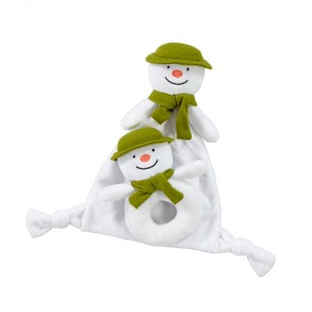 The Snowman Ring Rattle and Comfort Blanket Set