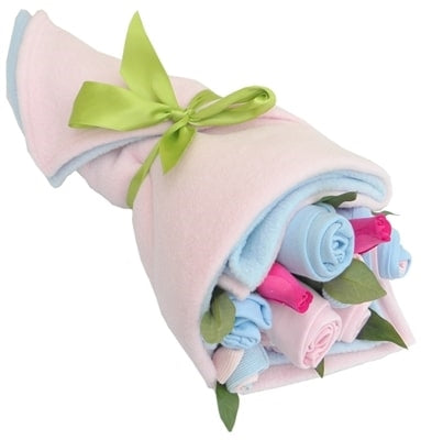 Say It Baby - Traditional Twin Baby Boy & Girl Clothes Bouquet - Say It Baby 
