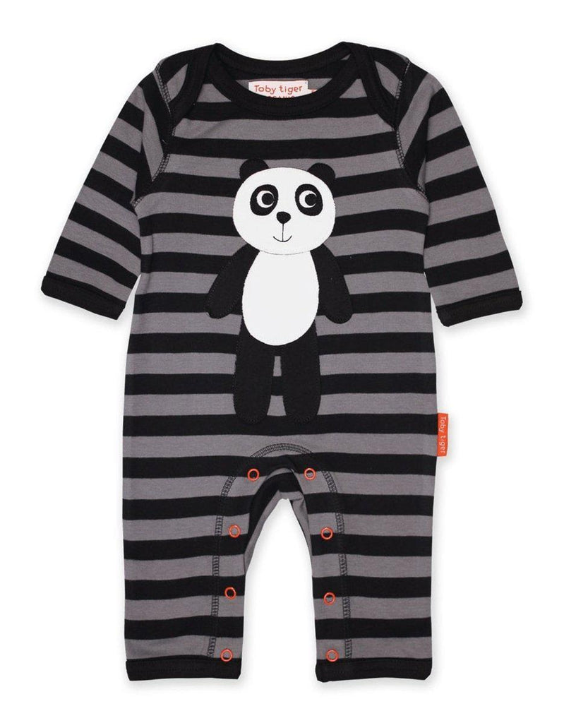 Toby Tiger Organic Panda Sleepsuit - Say It Baby 