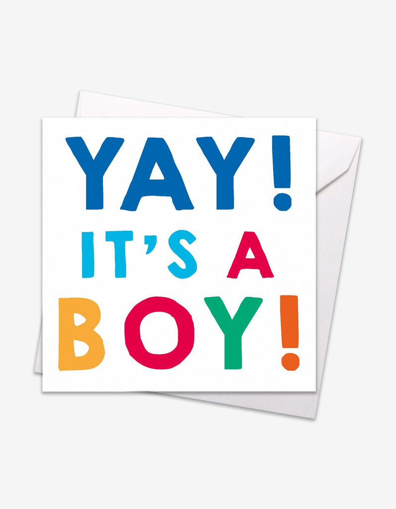 Toby Tiger Yay It's A Boy Baby Card