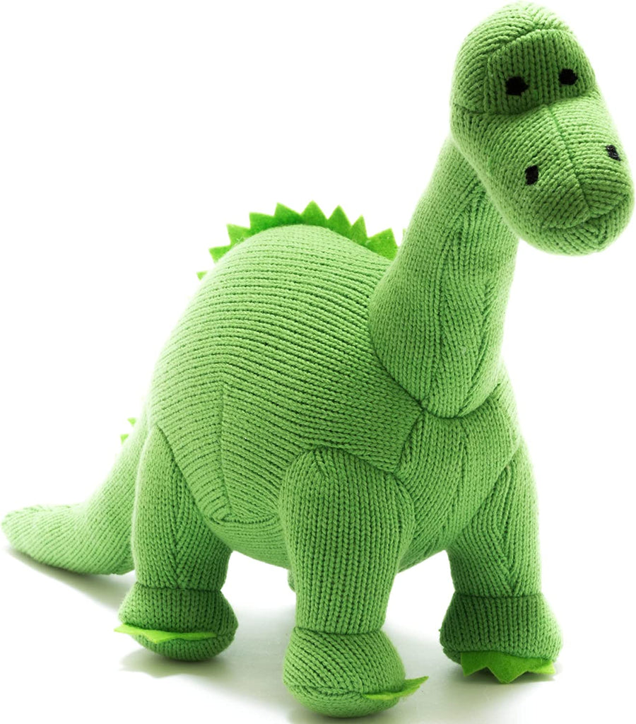 Best Years Green Knitted Diplodocus - Medium - Say It Baby Gifts