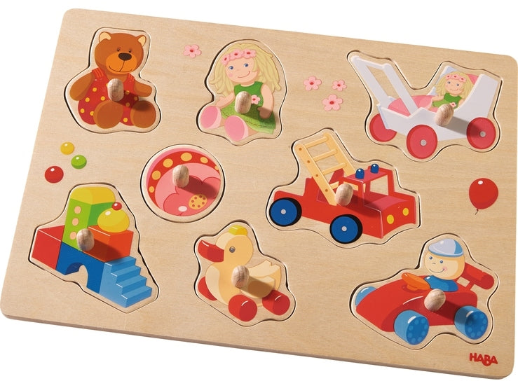 Haba My First Toys Peg Jigsaw Puzzle - Say It Baby 