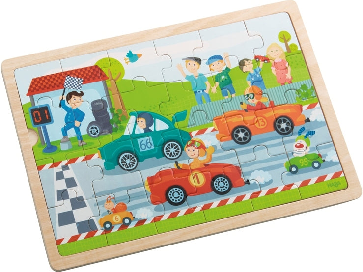 Haba Zippy Cars Jigsaw Puzzle - Say It Baby 