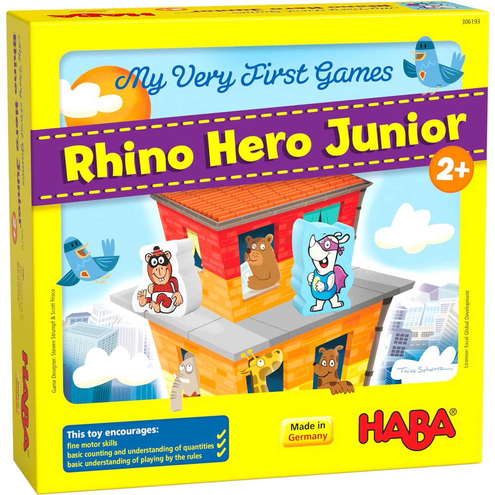 HABA My Very First Games - Rhino Hero Junior - Say It Baby Gifts