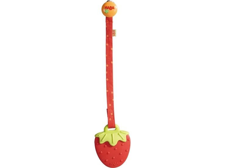 Haba Strawberry Teether Toy - Say It Baby 