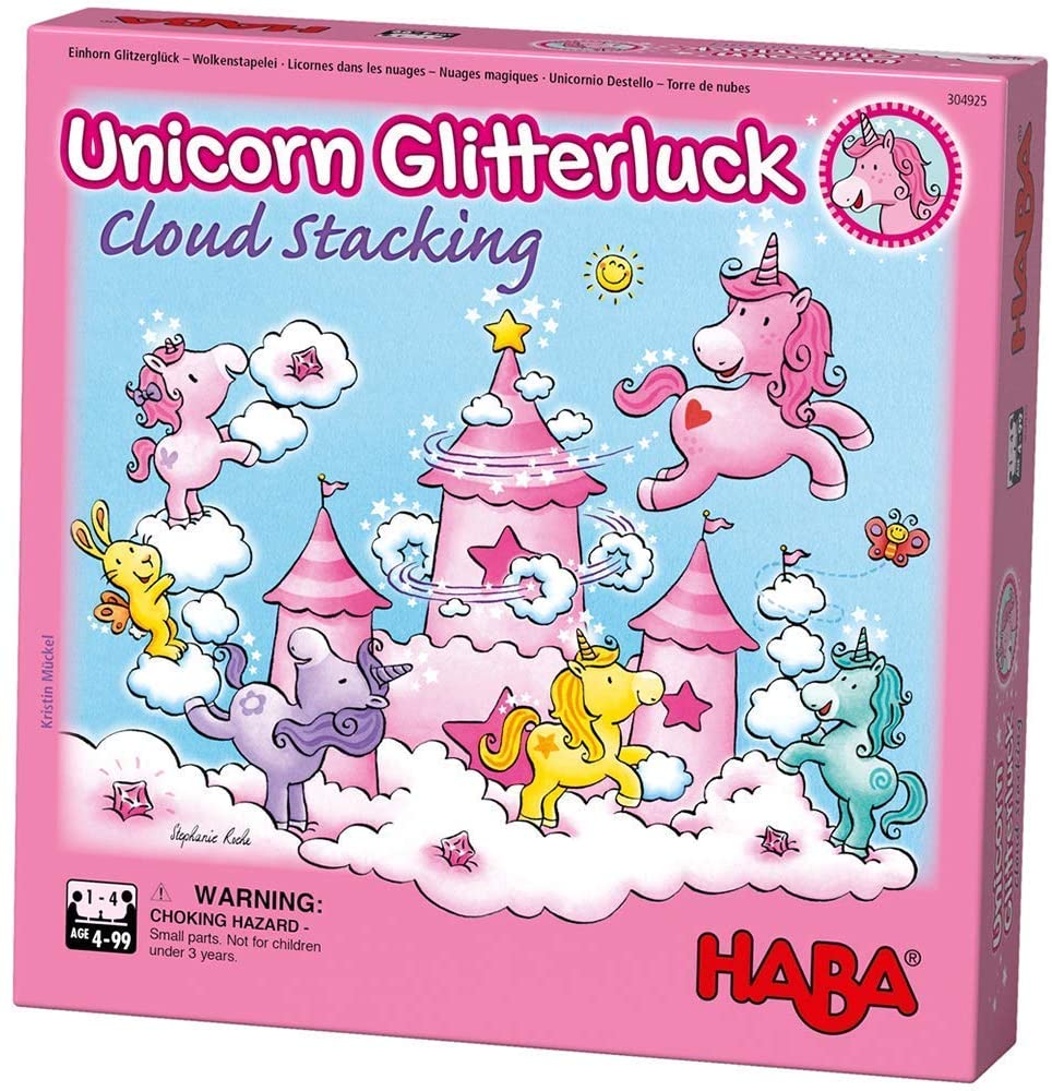 HABA Unicorn Glitterluck Cloud Stacking - Say It Baby 