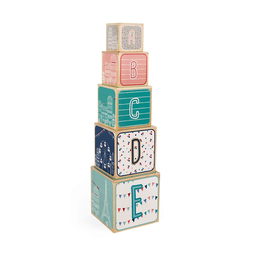 These gorgeous Sophie La Girafe Wooden Stacking Blocks comprise of 5 nesting wooden blocks that will encourage children to develop coordination and sense of observation.