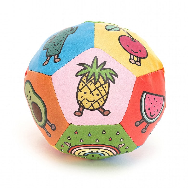 Jellycat Amuseable Boing Ball - Watch out - when you drop or throw this fun soft ball it goes "Boioioing"! (10cm)