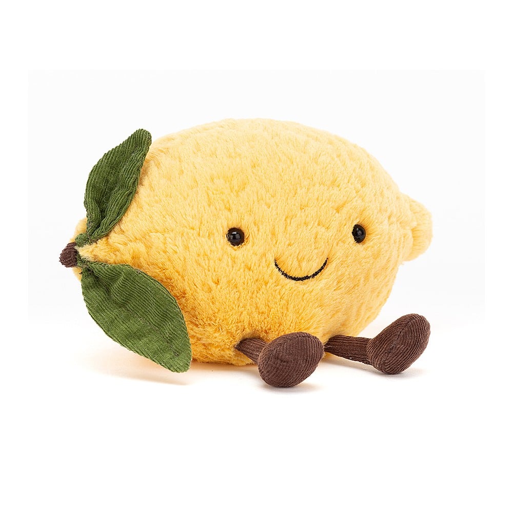 Full of zesty goodness is the fabulous Amuseable Lemon by Jellycat. Size Small. A6L. Sold by Say It Baby Gifts