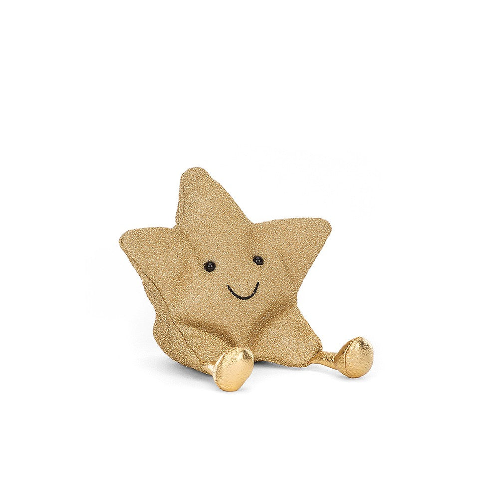 Jellycat Amuseable Star - a perfect little sparkly pal. Sold by Say It Baby Gifts. A6ST