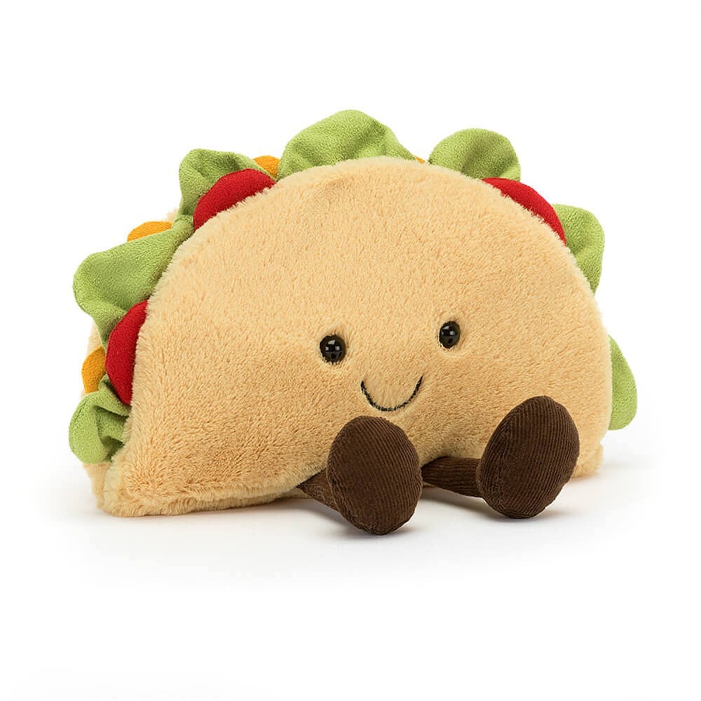 Jellycat Amuseable Taco - a gorgeous Taco filled with happiness! Sold by Say It Baby Gifts A2TAC