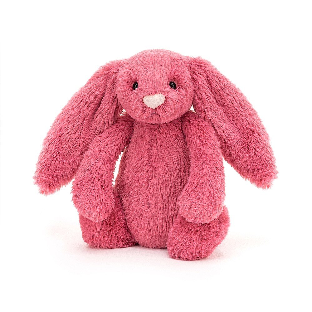 Jellycat Bashful Cerise Bunny - Small - Say It Baby Gifts. This super soft Jellycat Cerise bunny has sorbet-sweet cerise fur and a pastel-pink nose. 