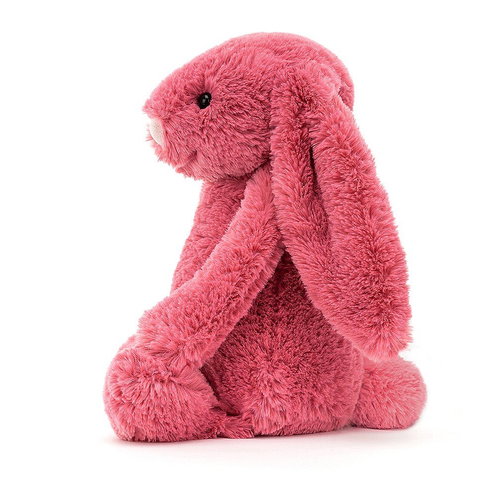 Jellycat Bashful Cerise Bunny - Small - Say It Baby Gifts. A gorgeous snuggly bunny that is sure to be loved! Size Small. Approx 18cm x 9cm.