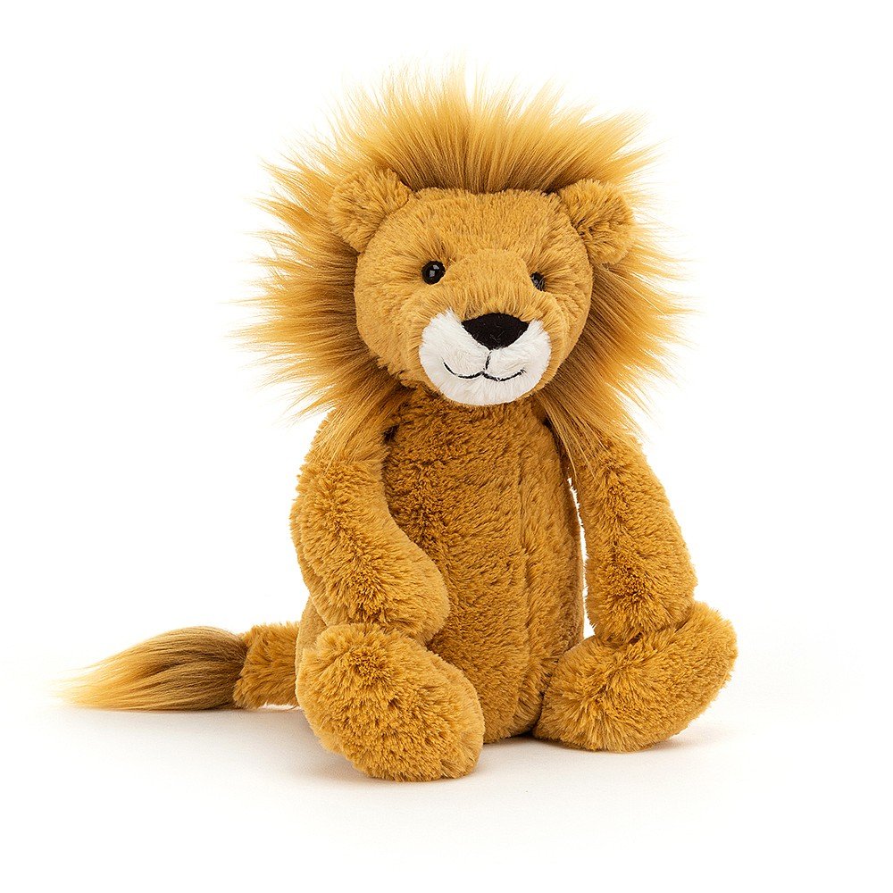 Bashful Lion is an adorable caramel coloured creature with a fabulous mane and tail. He really is a big softie - bring on the cuddles!