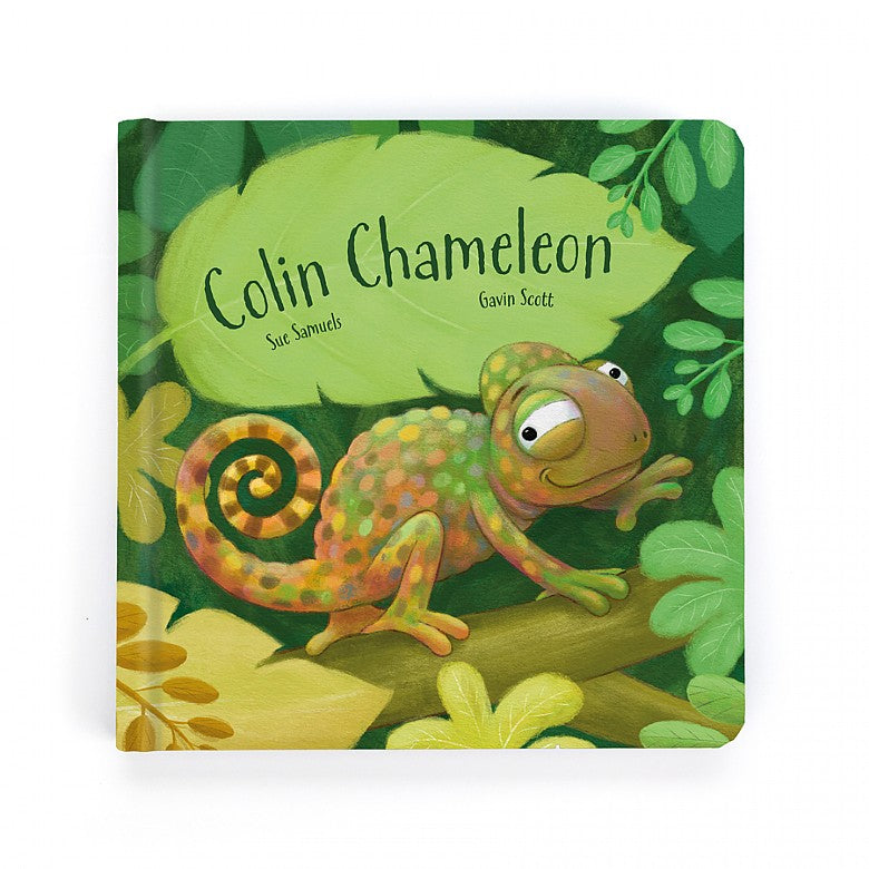Jellycat Colin Chameleon Board Book - Say It Baby 