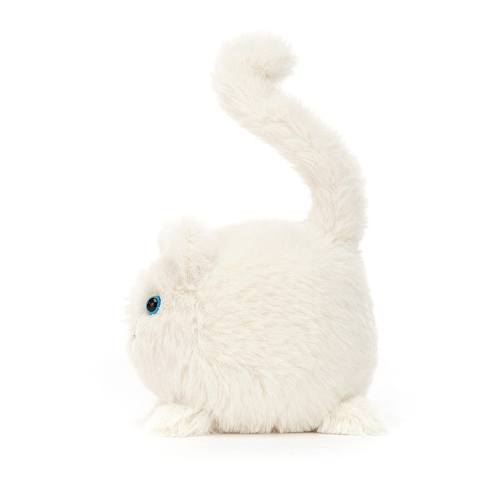 Jellycat Kitten Caboodle - Cream. With the most adorable little face and bright blue eyes, this little kitty loves nothing better than to play and curl up in a lap for some serious cat naps!
