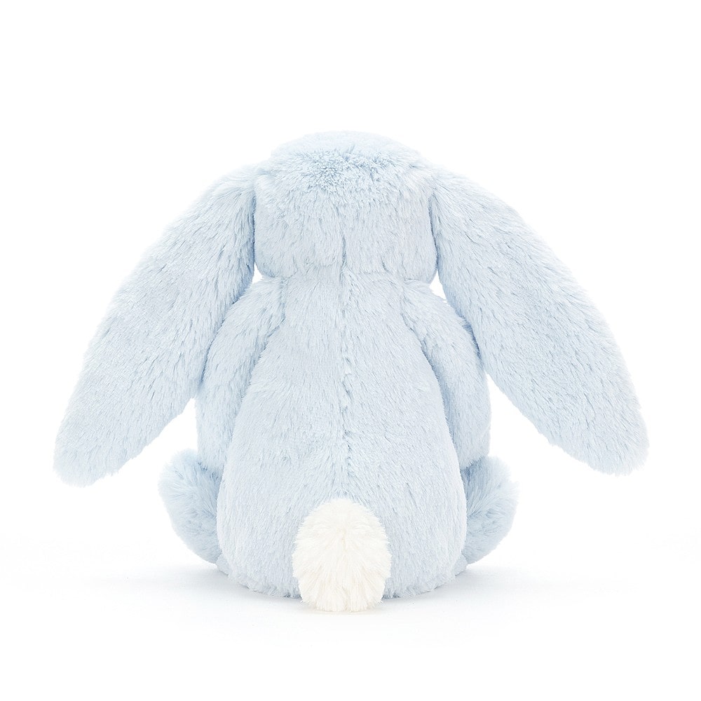 Jellycat Bashful Bunny Blue Medium Size within our Jellycat Blue Bunny Baby Bouquet Box by Say It Baby Gifts