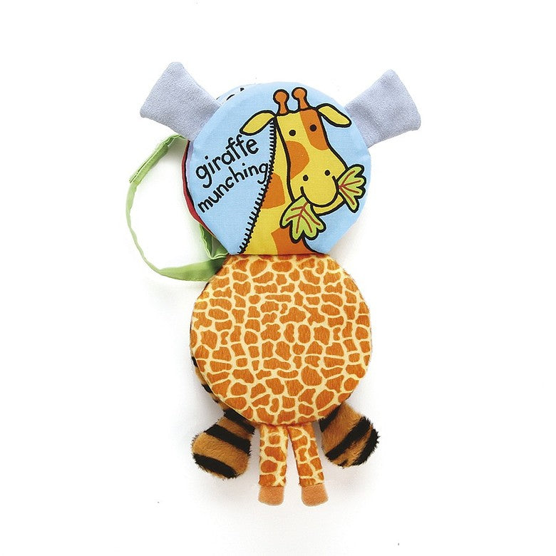 Jellycat My Jungle Book. This fantastic Jellycat My Jungle Book is full of bright colours, textures and legs!