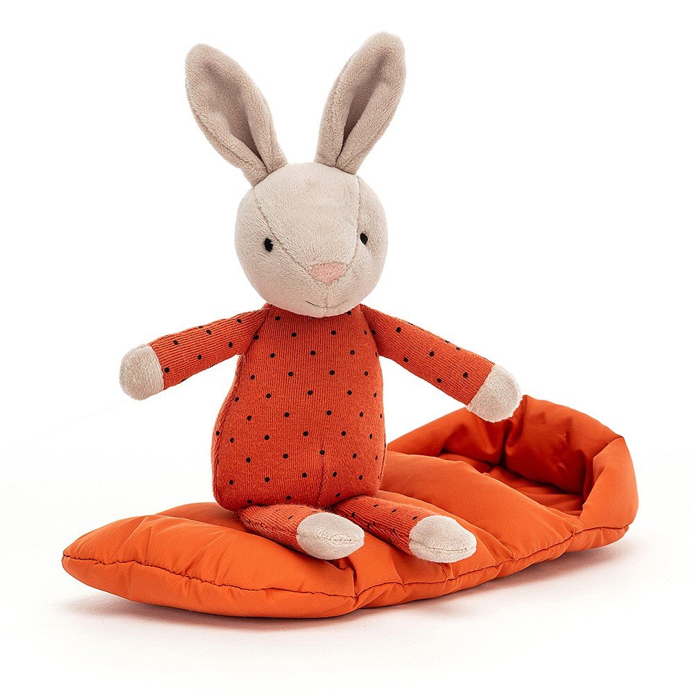 Jellycat Snuggler Bunny - cute little bunny with sleeping bag. Say It Baby Gifts