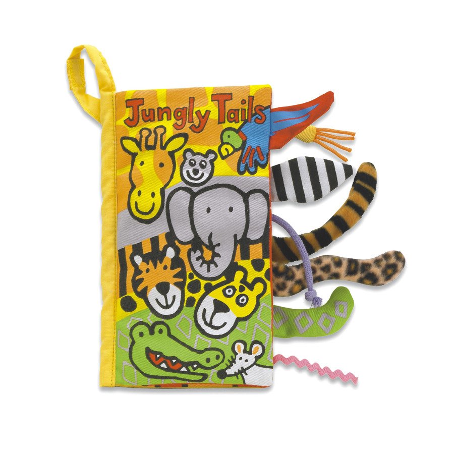 This fantastic Jungly Tails Book by Jellycat is full of bright colours, textures and tails! Say it Baby Gifts