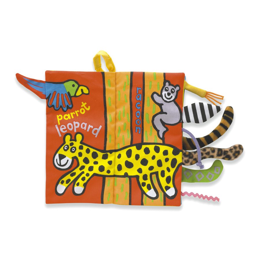 This fantastic Jungly Tails Book by Jellycat is full of bright colours, textures and tails! Say it Baby Gifts